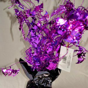 Halloween Bats Purple Foil Bats Table Decoration